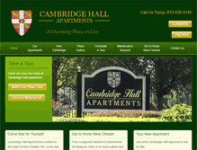 Tablet Screenshot of cambridgehallapts.com